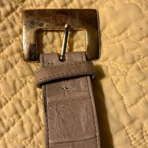 Real Alligator or Crocodile Vintage Belt